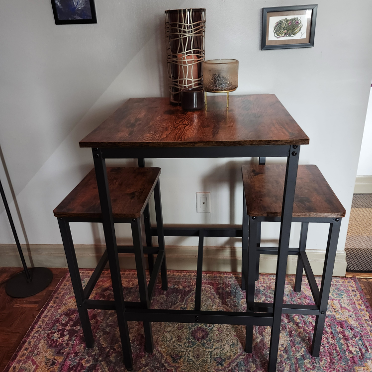 Bar Table and Stools Set 🤎