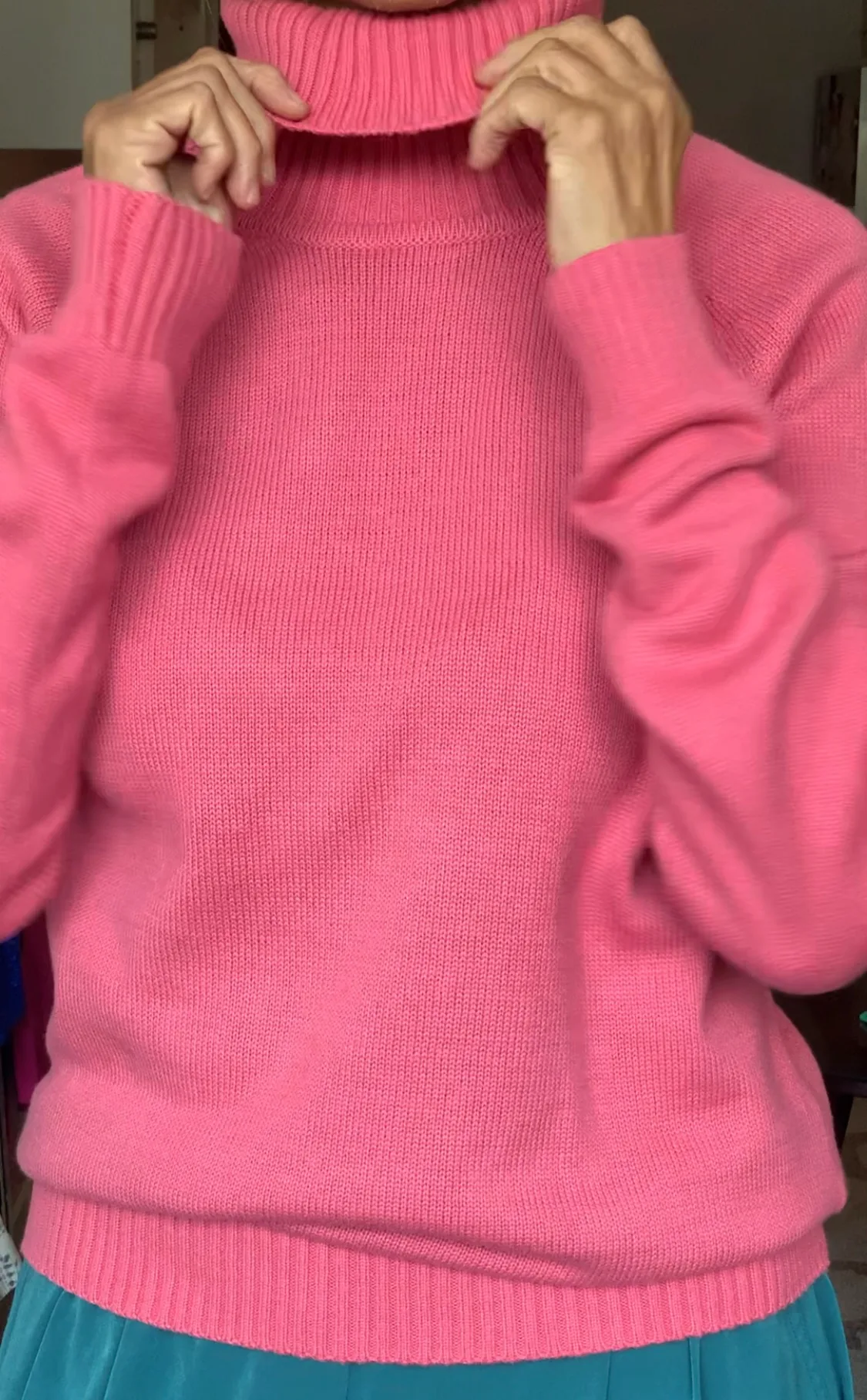 Pink Turtleneck Sweater - 100% Cotton - Still Has Tags image indicator(2)