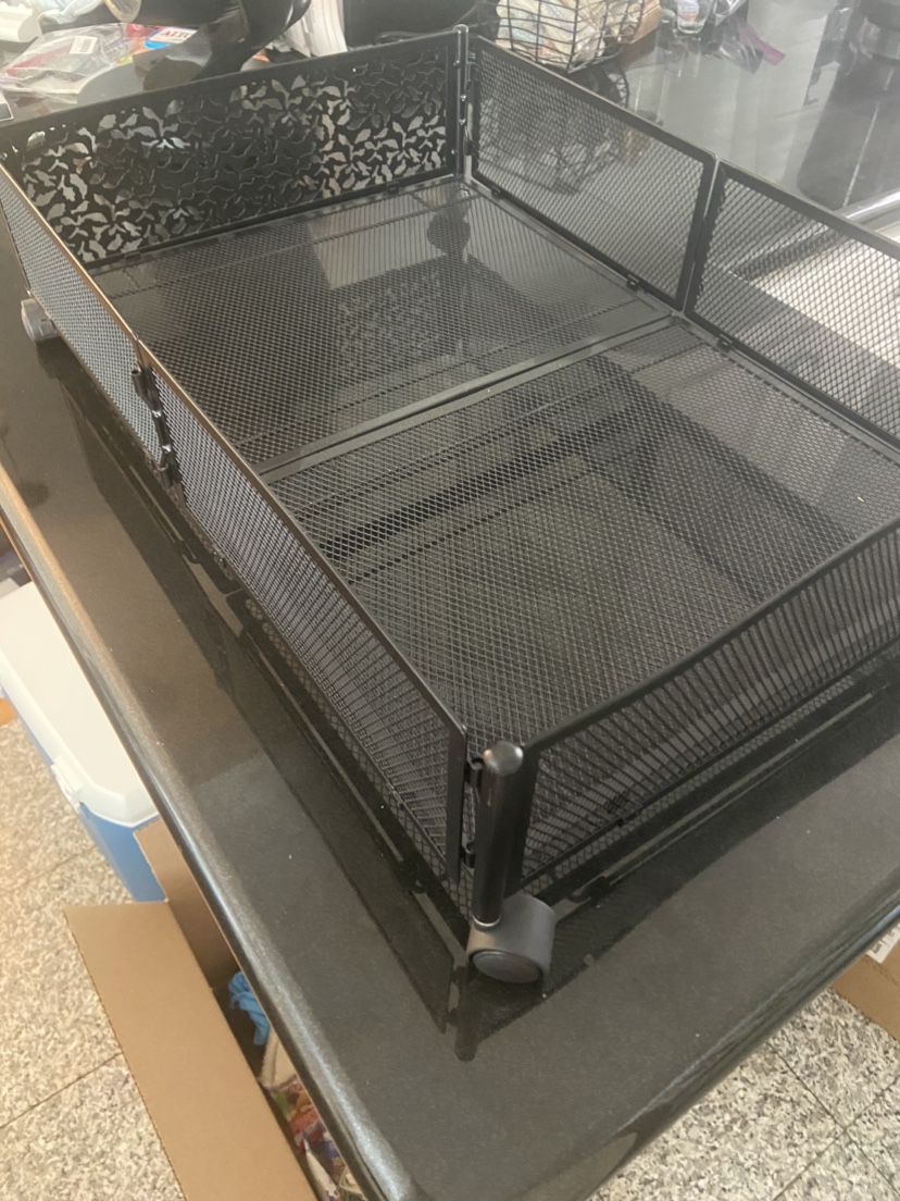 4 Black Rolling Under Bed Storage Organizers - photo 3