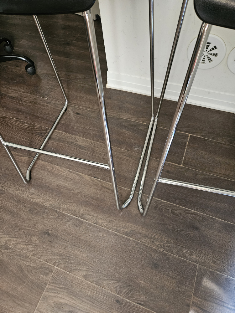 Two Black Kitchen Stools - photo 2