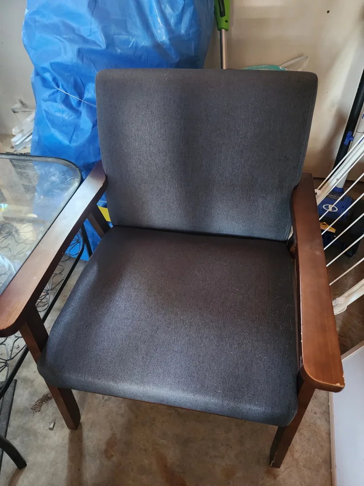 Modern Accent chair Blue thumbnail