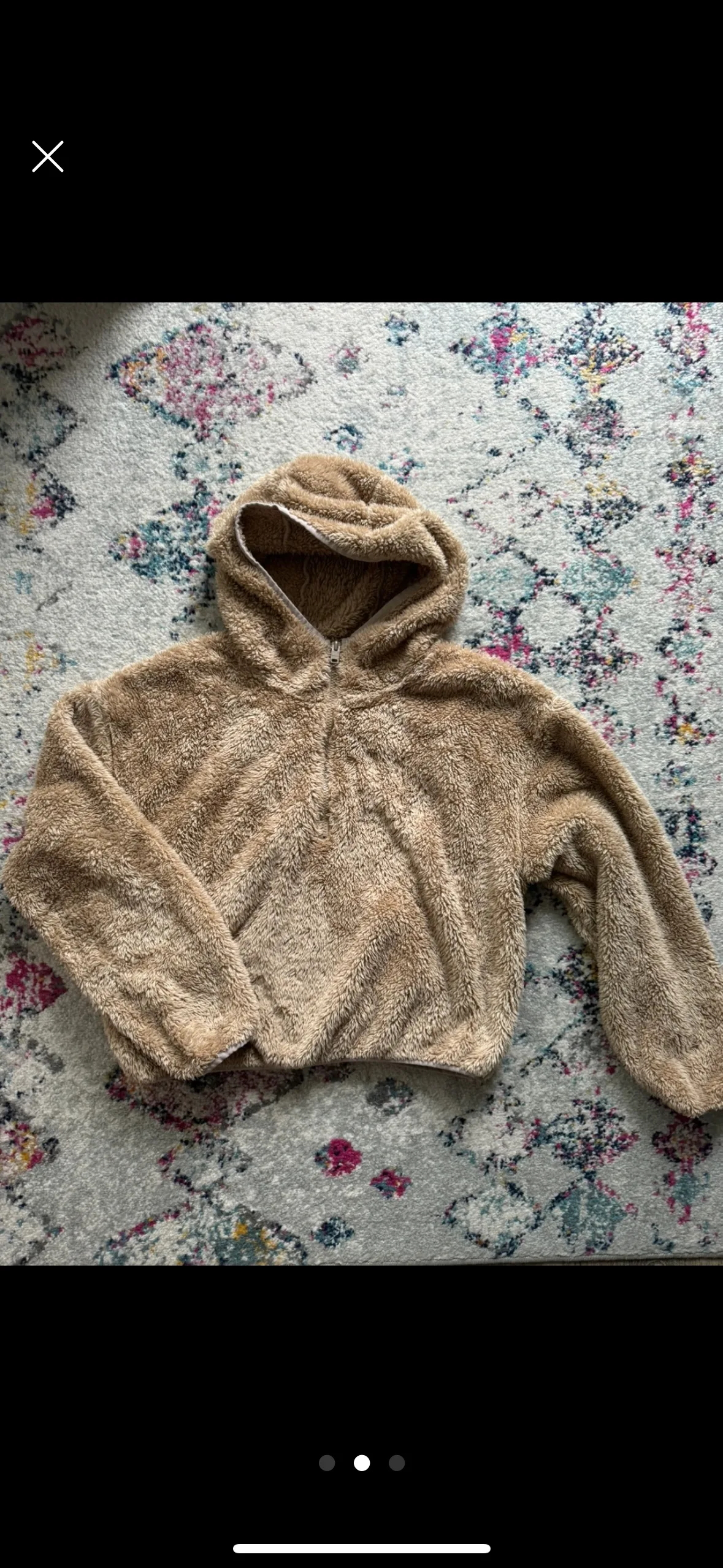 Brown Fuzzy Hoodie - M image indicator(2)