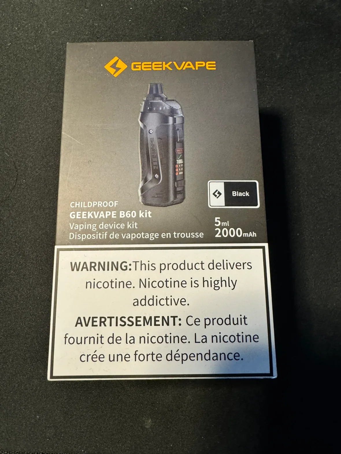 Geekvape B60 Kit (BNIB) w/ Juice VAPE KIT image indicator(2)