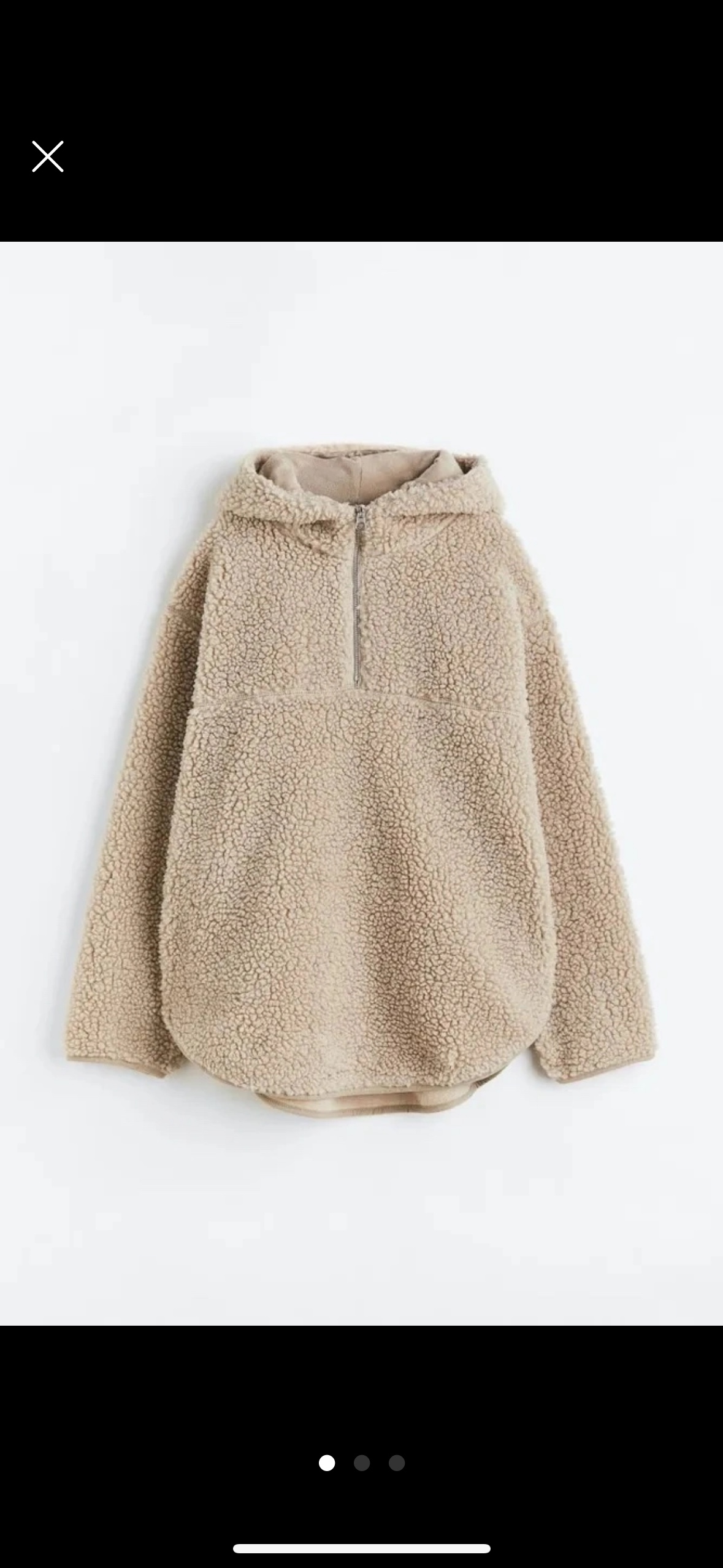 Brown Fuzzy Hoodie - M