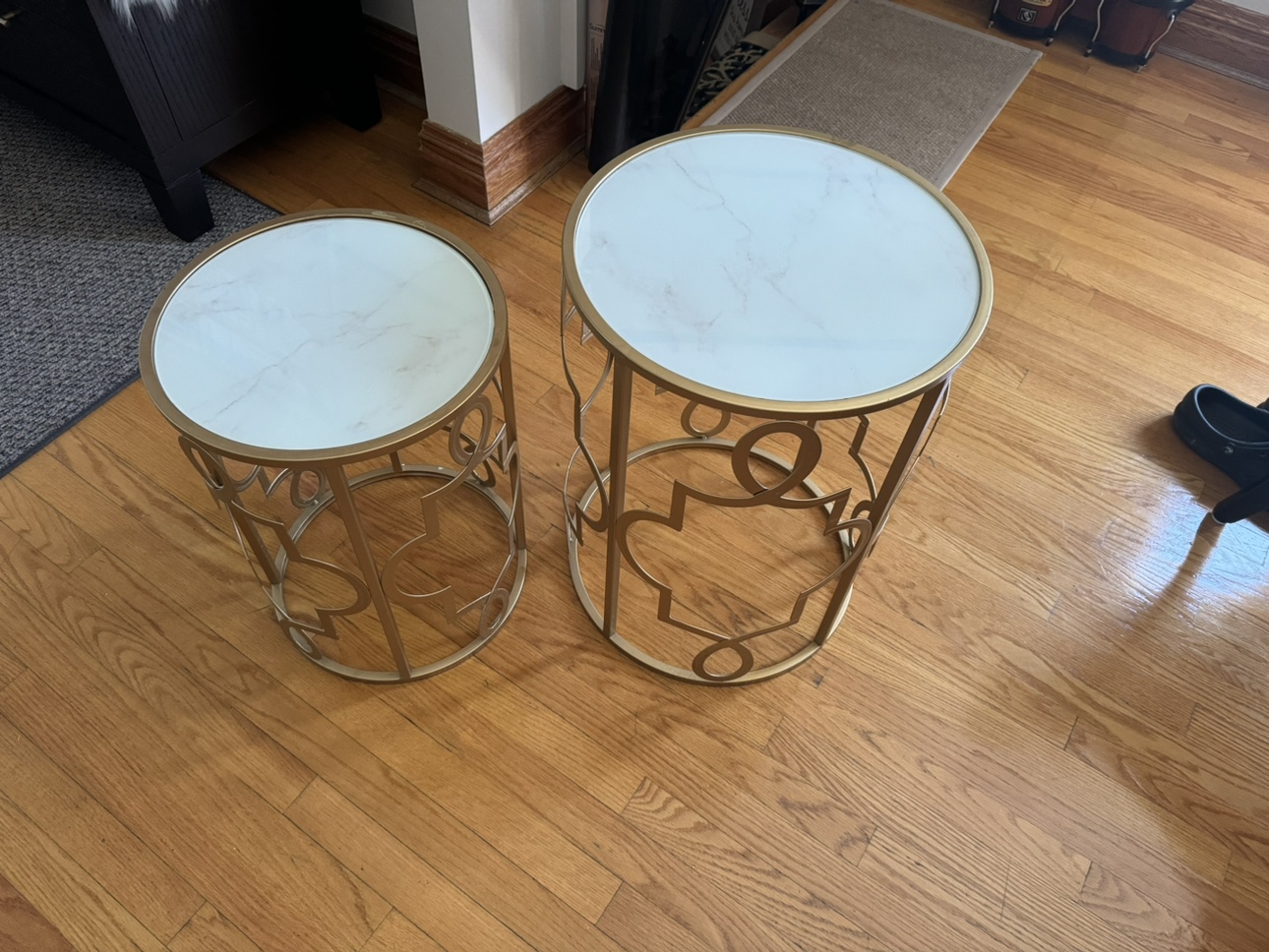 Gold Accent Tables Set of 2 - photo 2