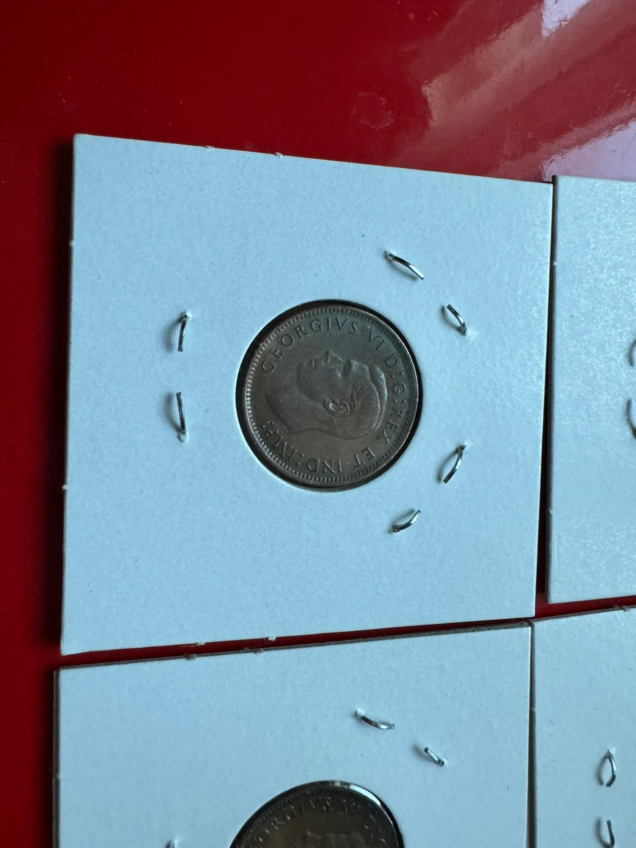 4 Canada 1947 x2, 1950, 1951 cents King George VI image indicator(4)