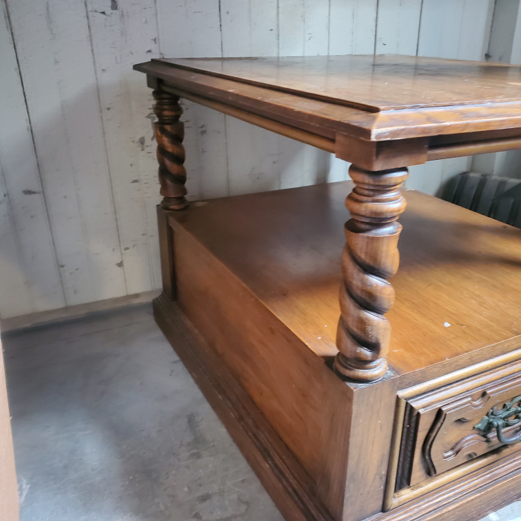 Wooden End Table #freecycle - photo 5