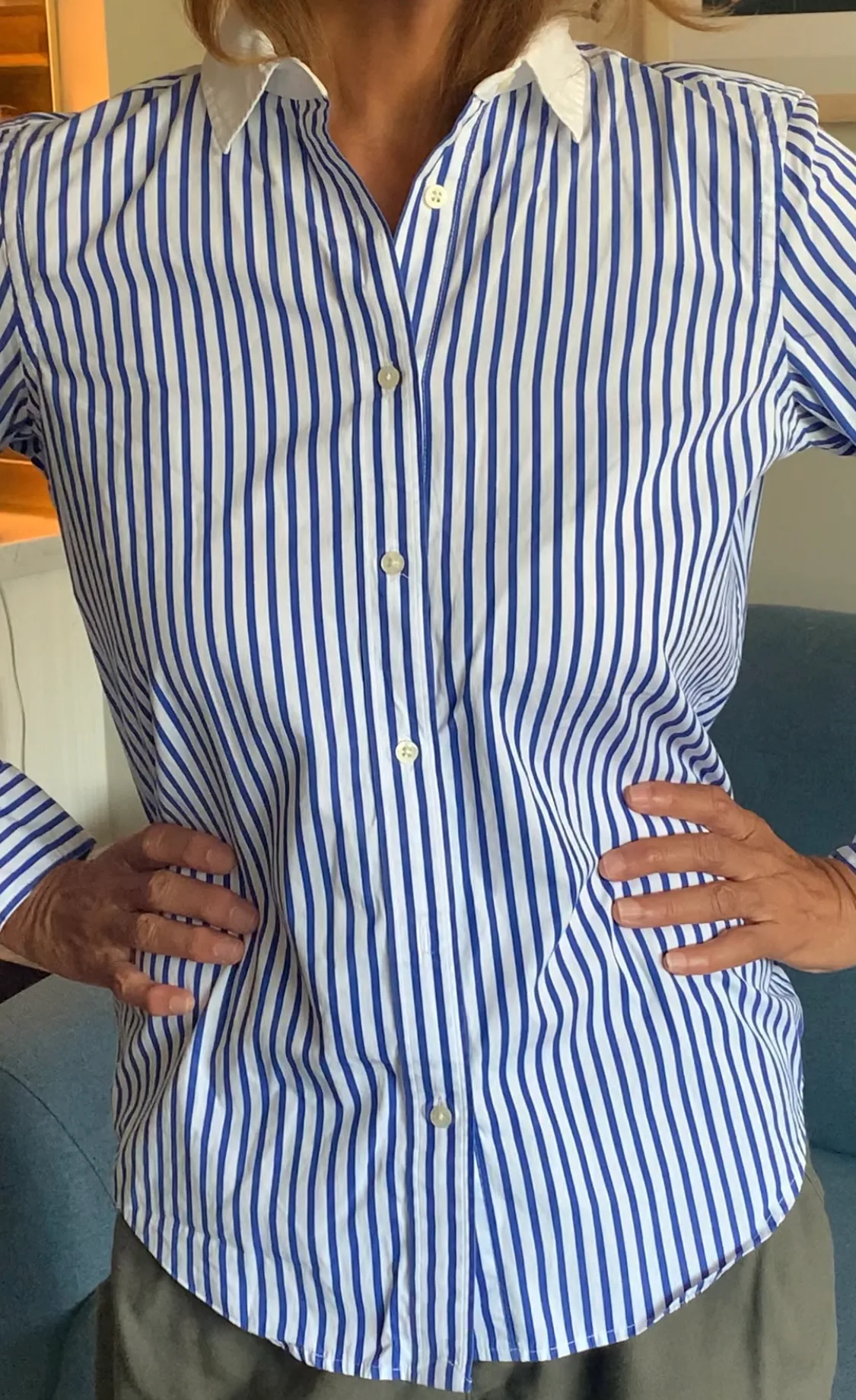 Ralph Lauren Striped Button Down Shirt image indicator(8)