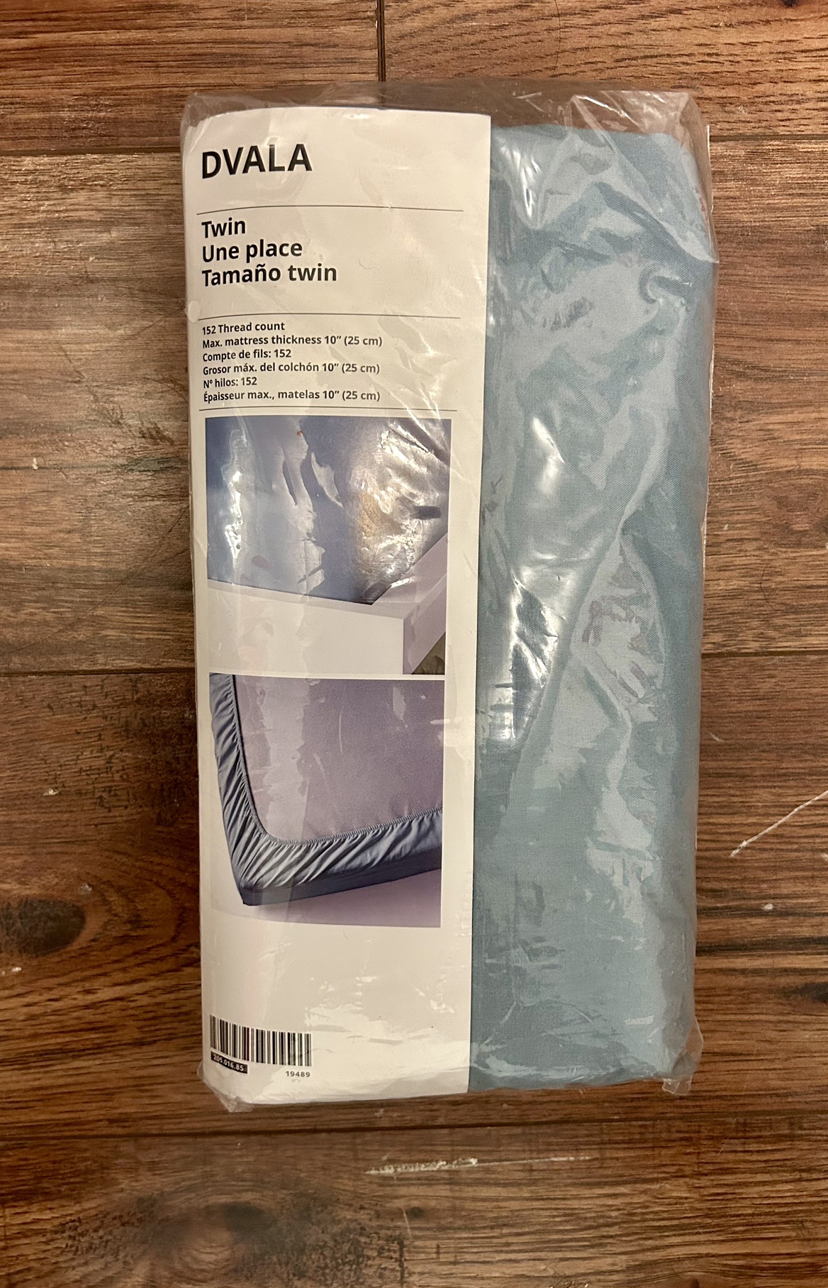 IKEA DVALA Twin Fitted Sheet