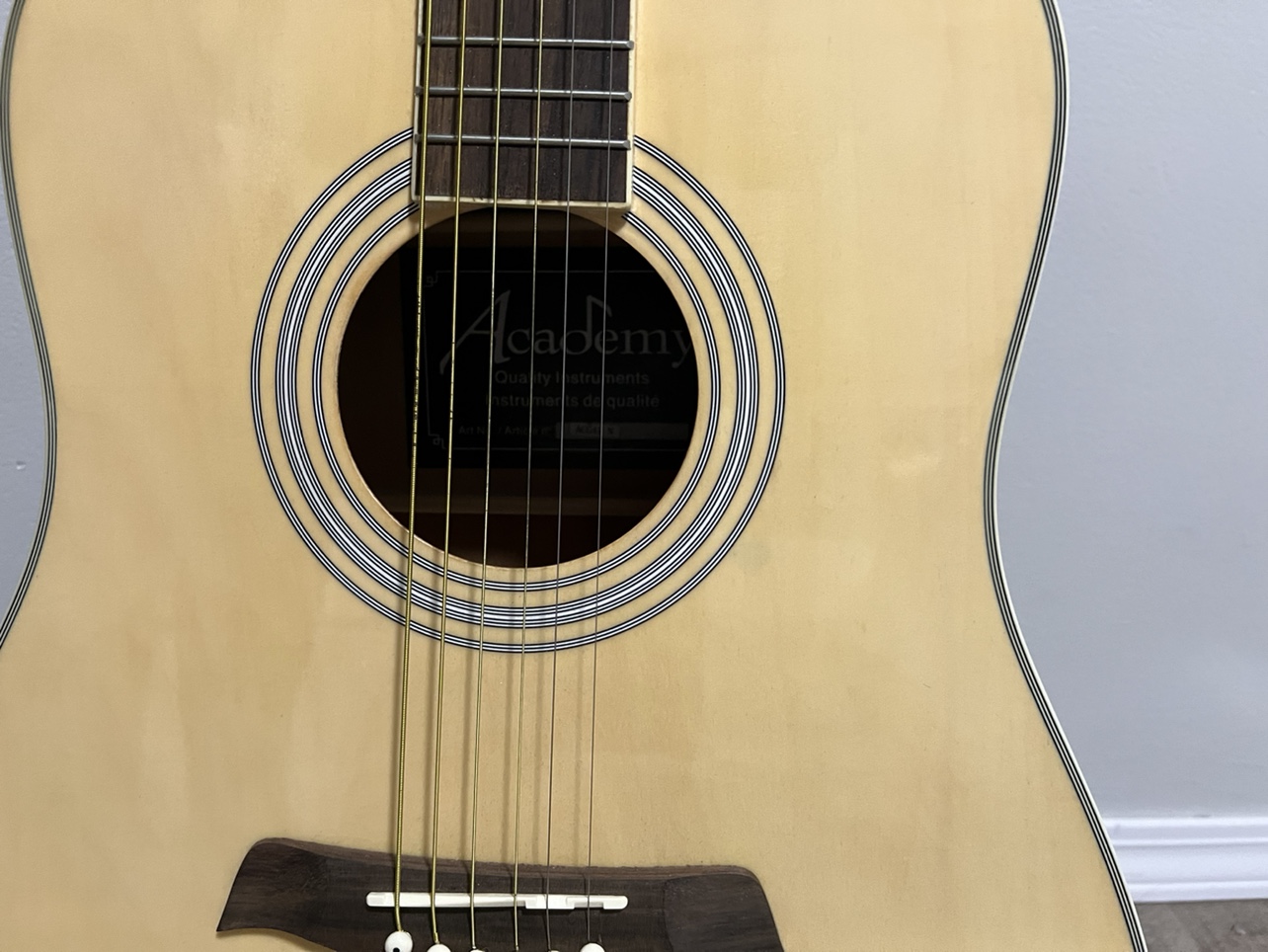 Academy Acoustic Guitar with Case - photo 2