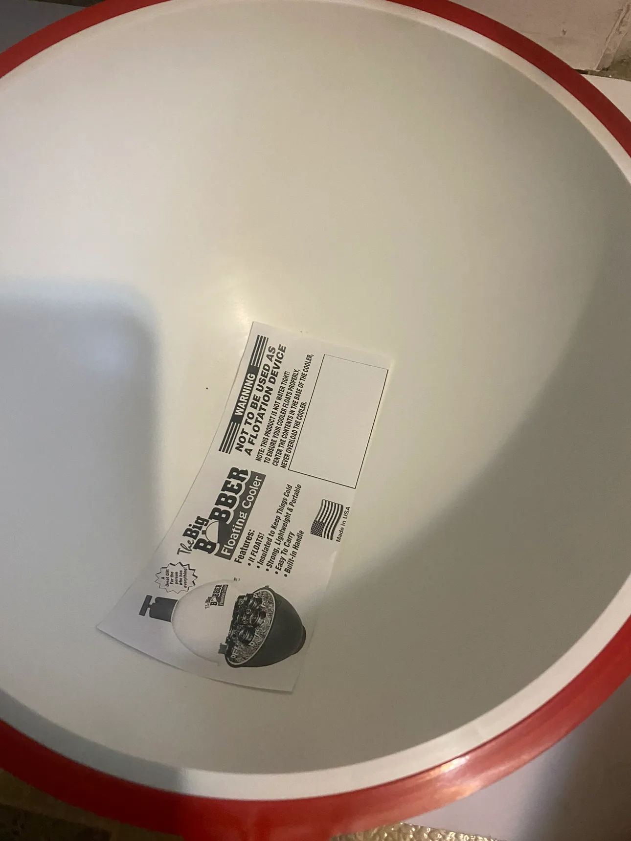 The Big Bobber Floating Cooler image indicator(3)