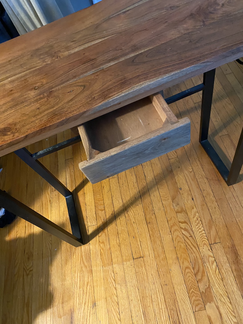 Wood and Metal Desk /bar table - photo 2
