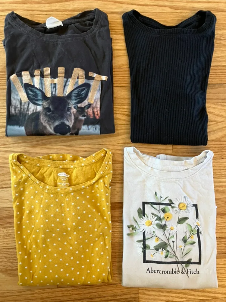 4 Bundle of Girls’ Long Sleeve Shirts - Size 8-10y image indicator(10)