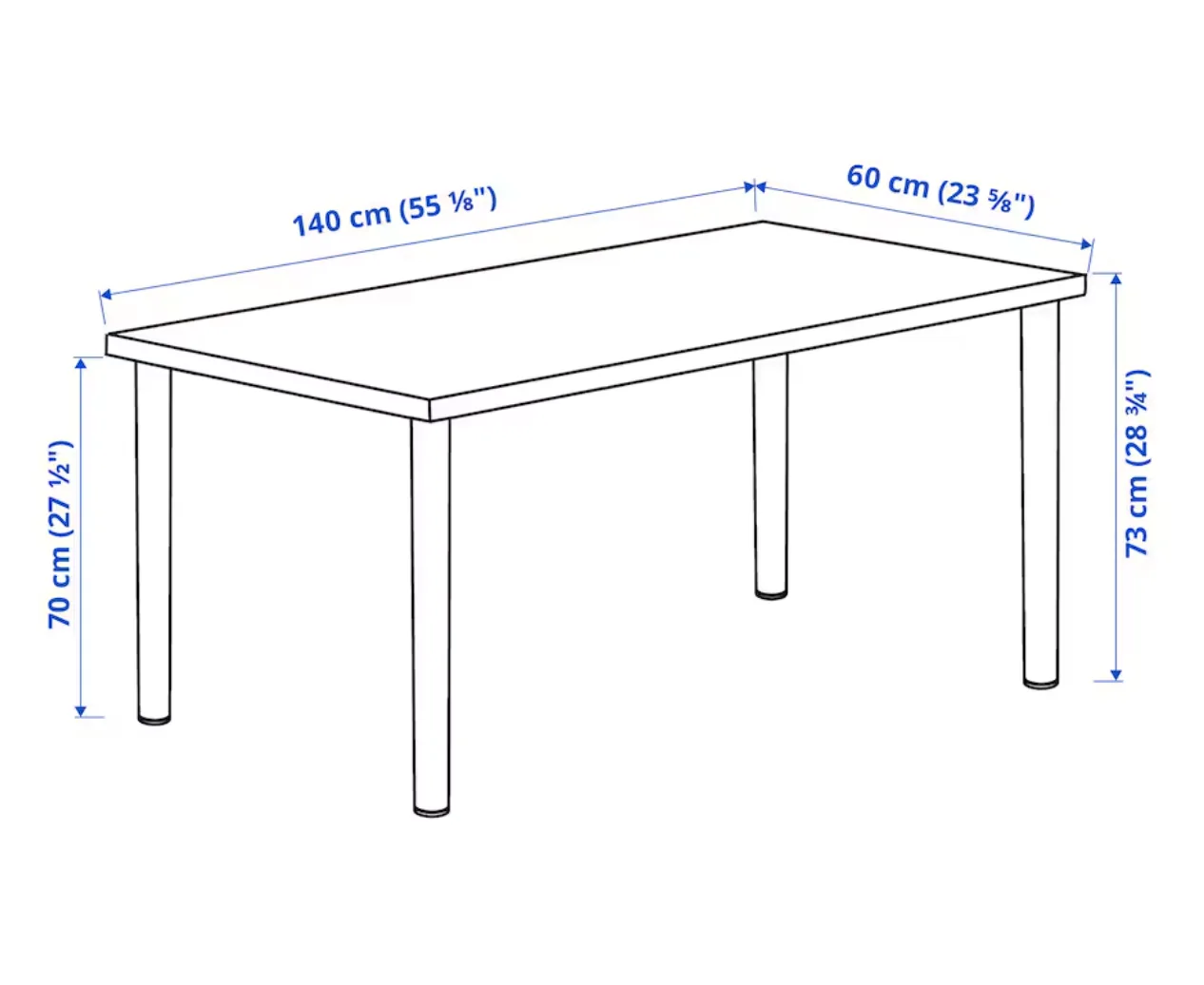 MOVING SALE - IKEA White Desk image indicator(3)