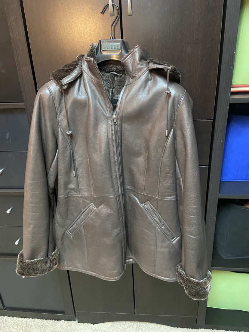 Danier brown leather jacket