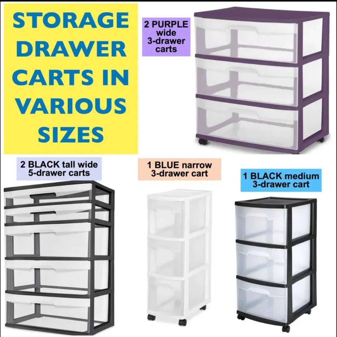 Storage Drawer Carts - different sizes available