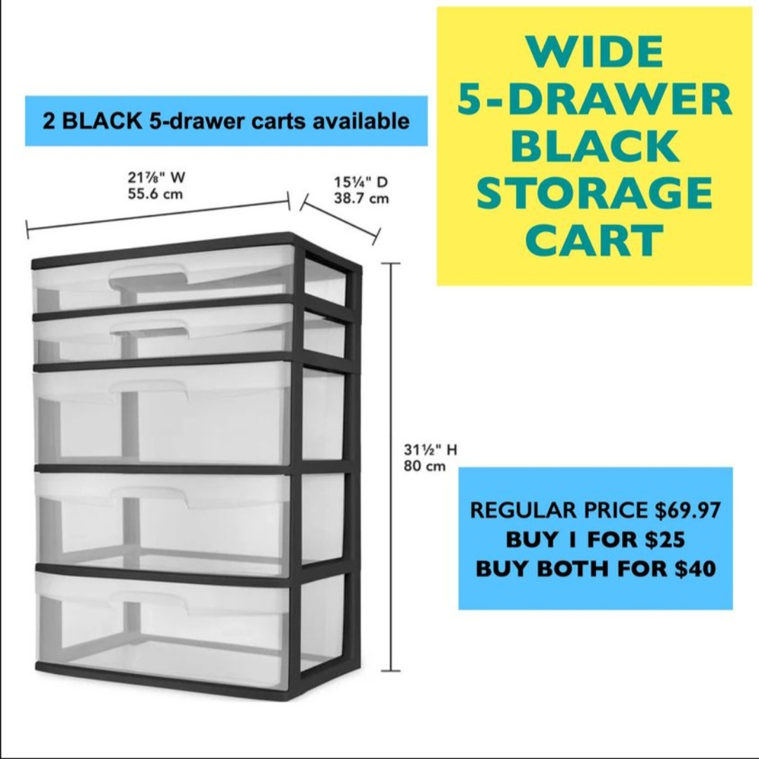 Storage Drawer Carts - different sizes available - photo 3