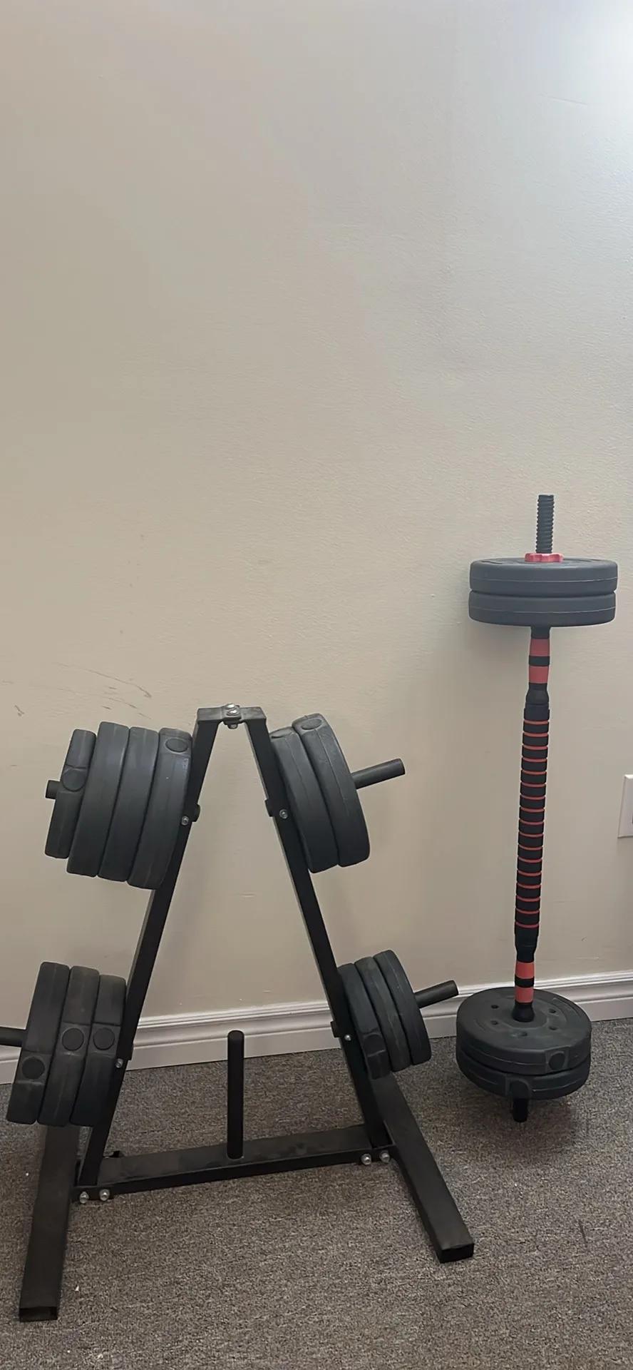 Weight plates with barbell rod - on sale thumbnail