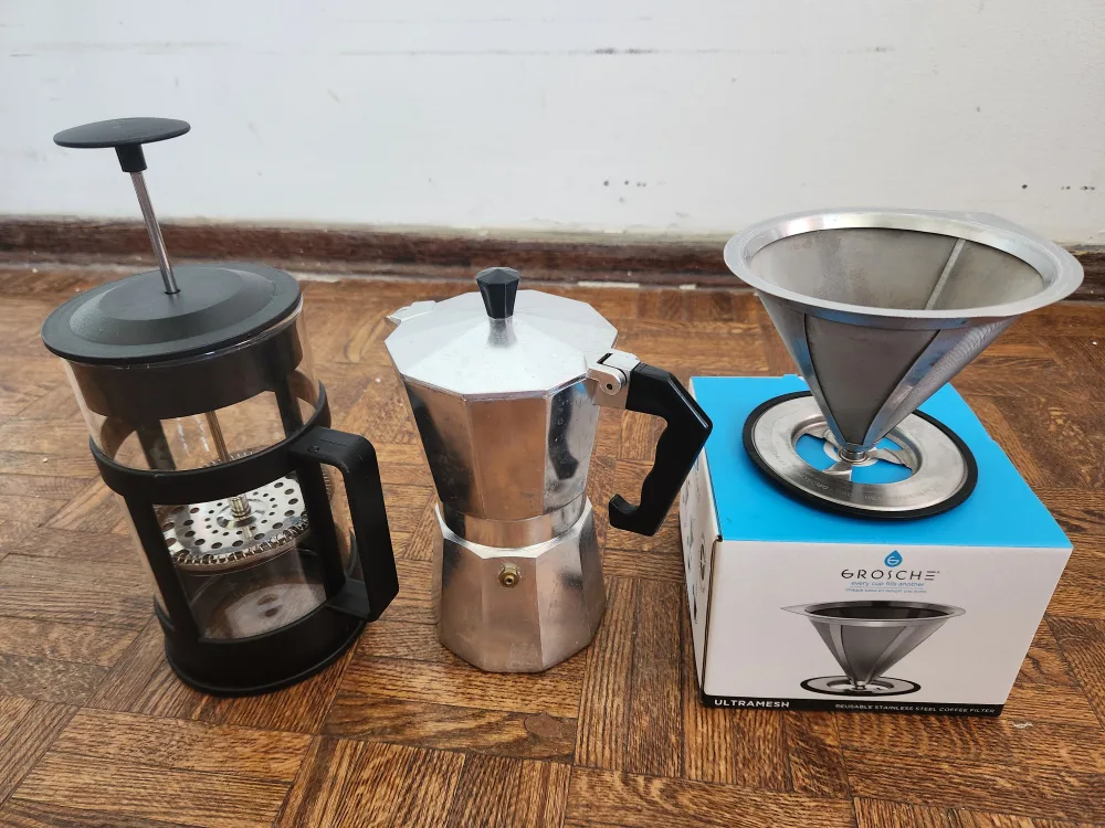 French Press, Espresso Maker, Coffee Filter thumbnail