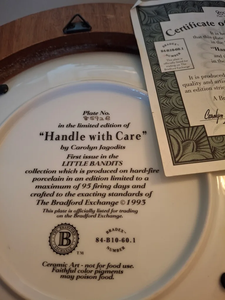 Decorative puppy plate in frame image indicator(3)