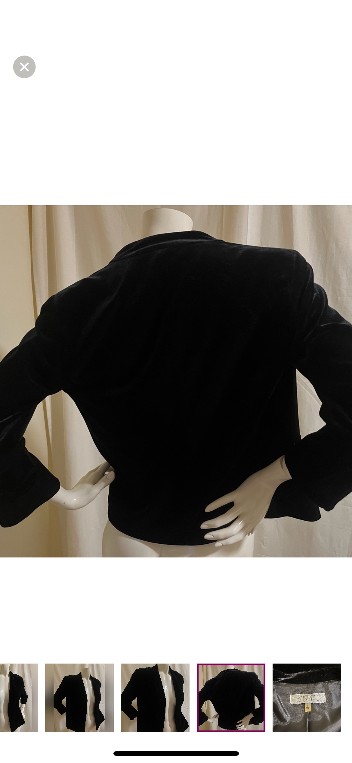 KASPER Black Velvet Jacket - photo 5