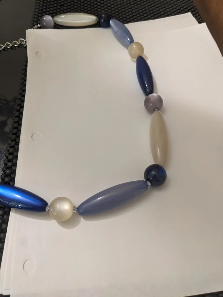 Melanie Lyne Blue Statement Necklace image indicator(3)