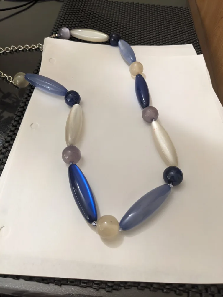 Melanie Lyne Blue Statement Necklace image indicator(4)