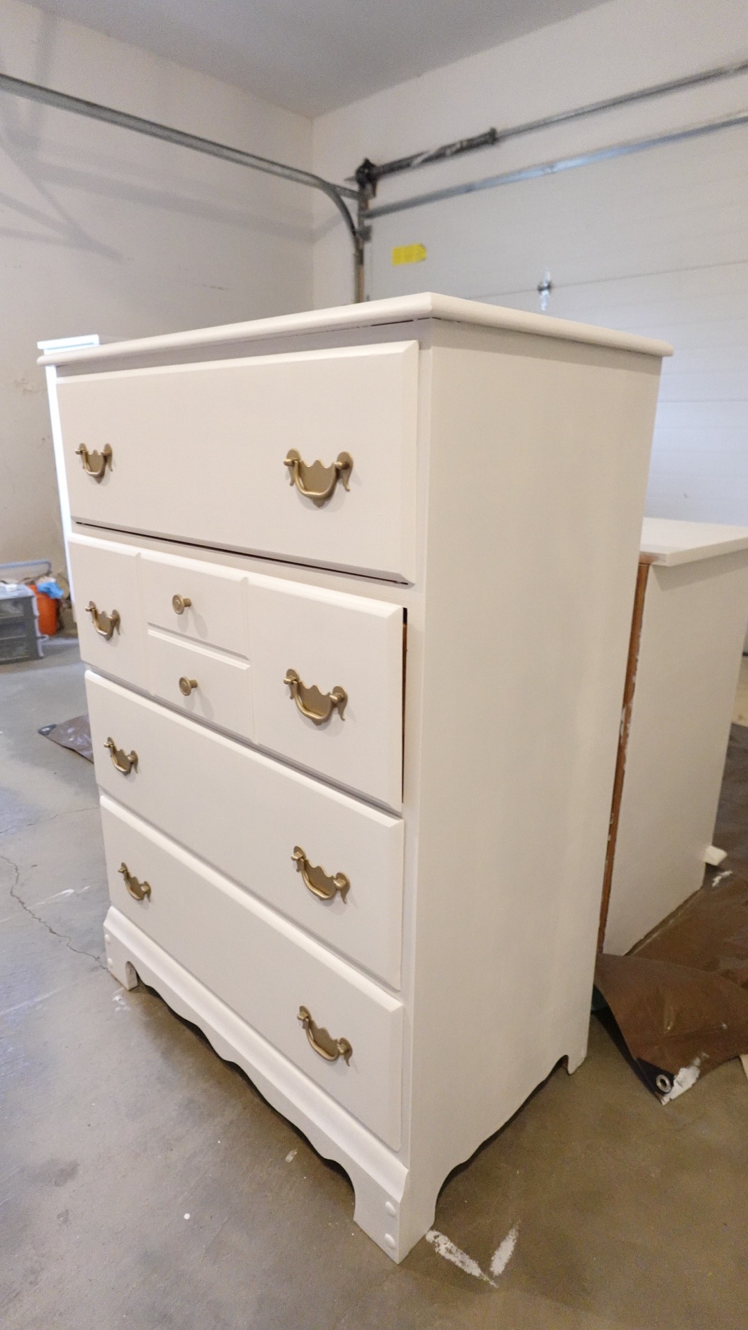 Refinished Tall White Dresser - photo 2