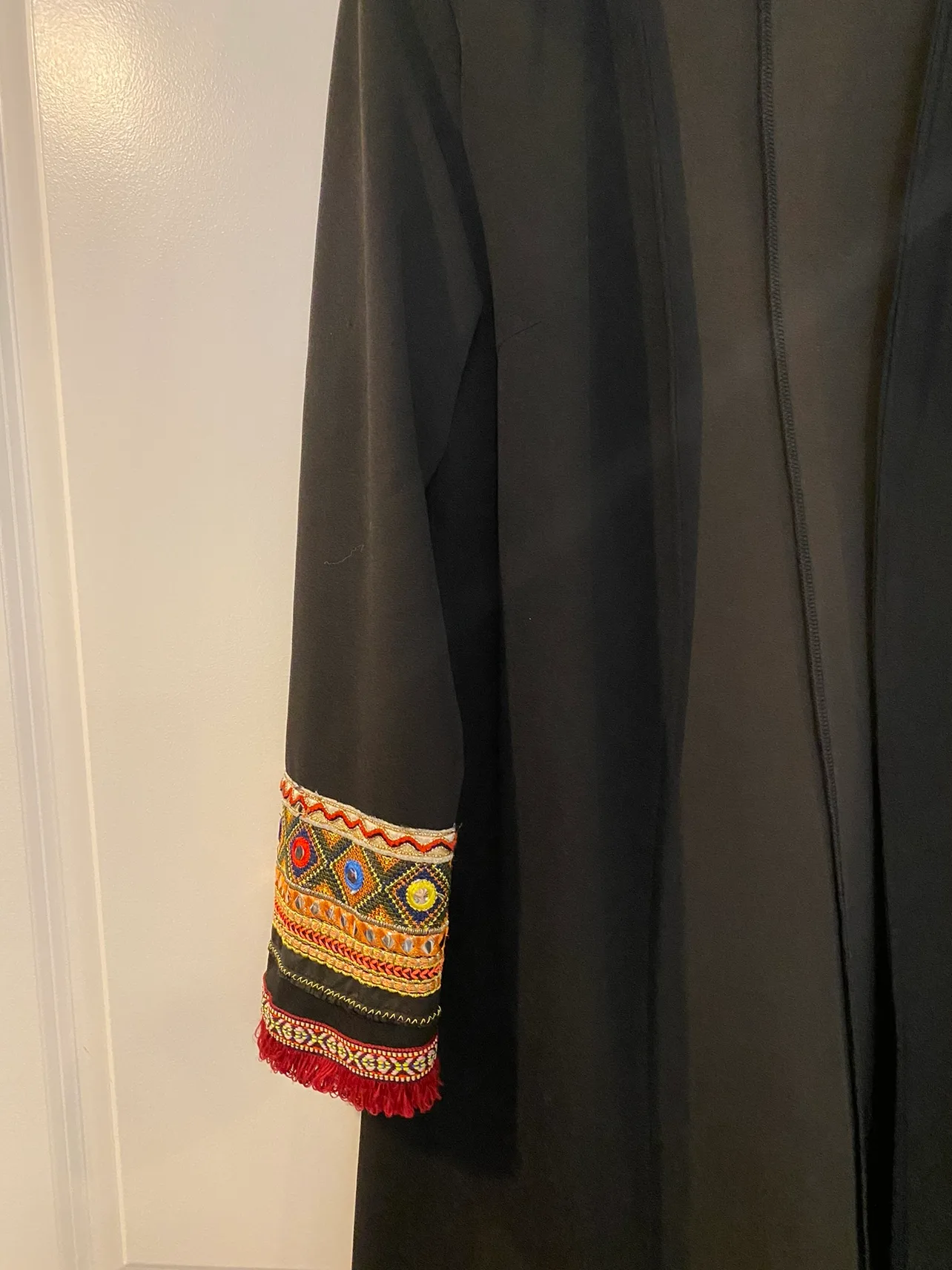 Black Embroidered Cardigan image indicator(2)