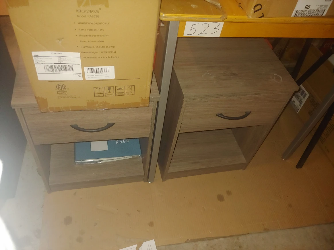 Nightstand - Set of 2 Greige 🧡