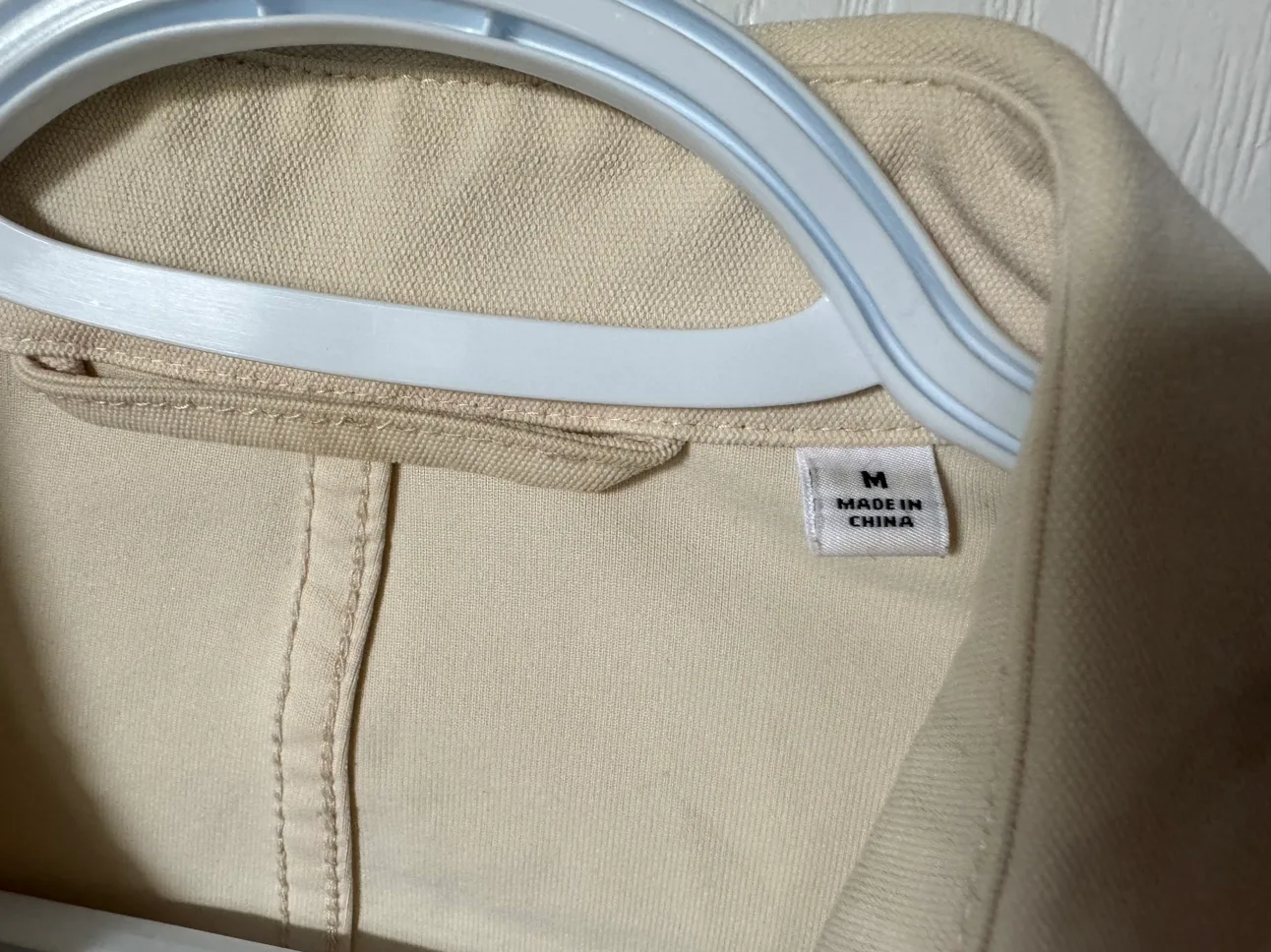 Uniqlo Ivory Long Sleeve Button Up Shirt - Men’s image indicator(7)