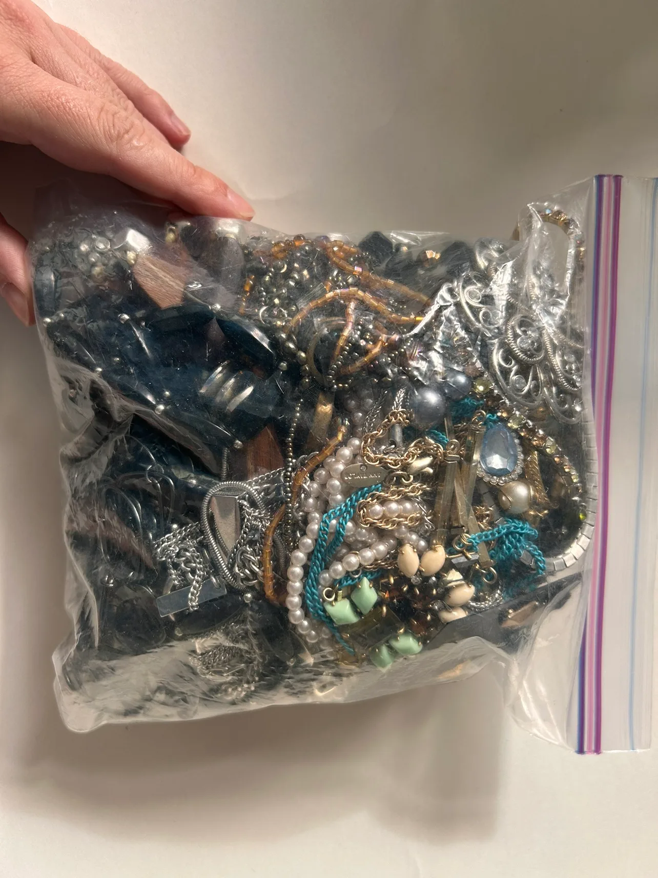 Vintage Costume jewelry lot thumbnail