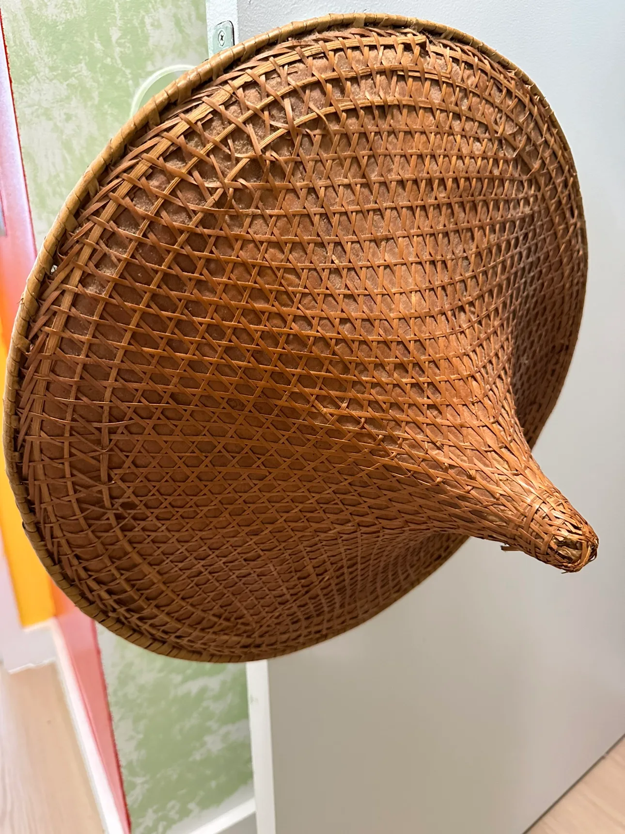 Vintage coolie rice paddy Asian Straw Hat image indicator(2)