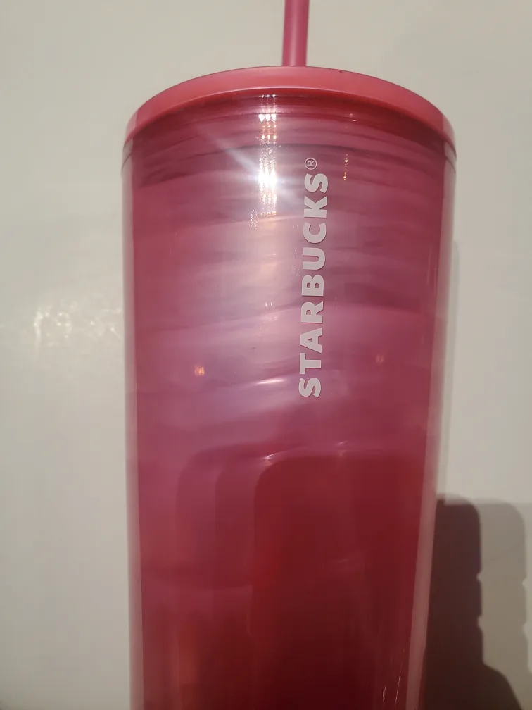 Starbucks Pink Marble Tumbler image indicator(3)