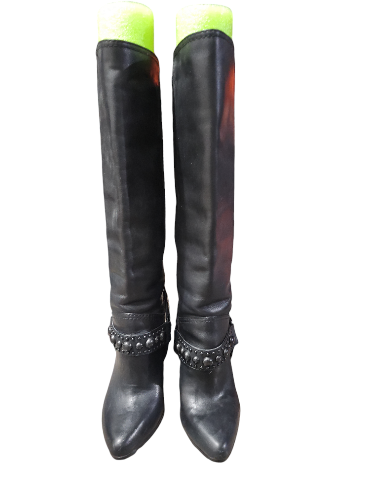 Modern Vintage Knee-High Boots