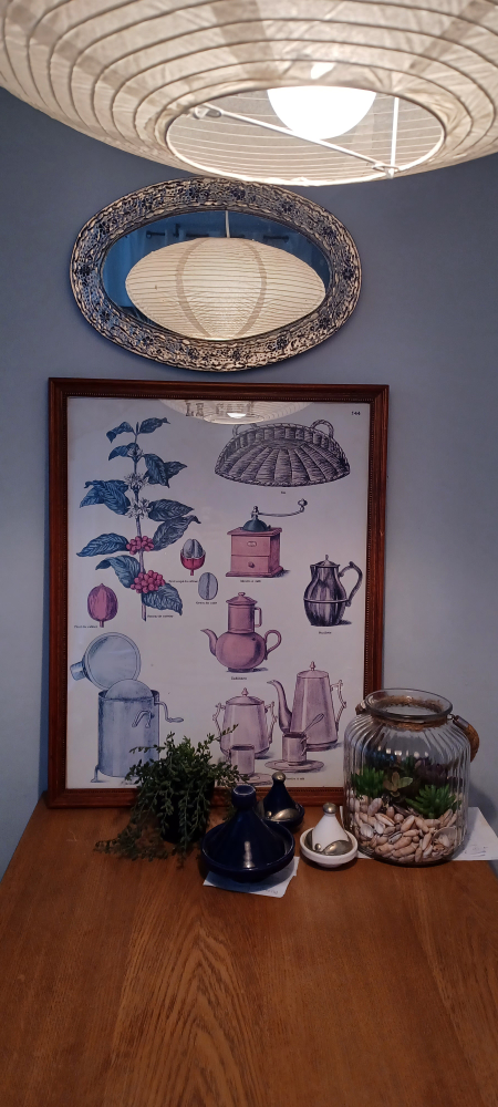 Vintage print framed LE CAFE - photo 2