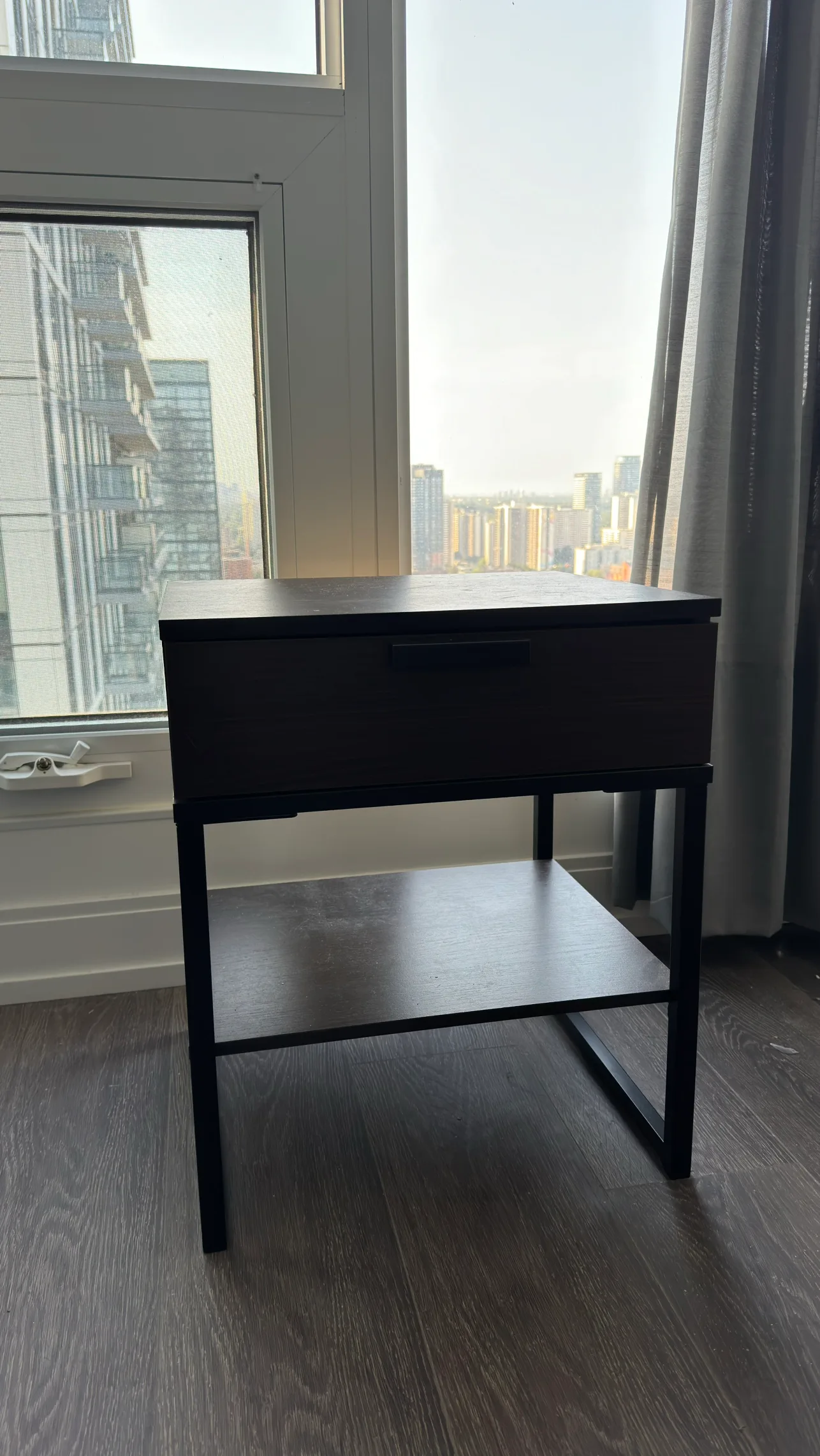 Nightstand with Drawer and Shelf thumbnail
