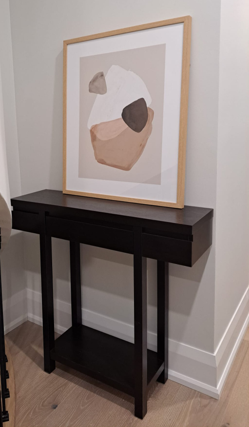Wood console table