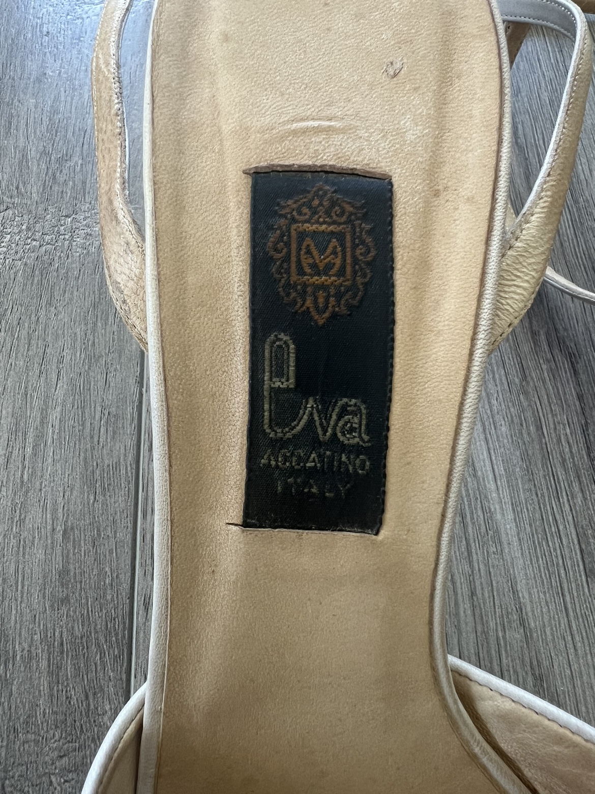 70's Vintage Eva Accatino Strappy Sandals 8 / 38/39 - photo 5