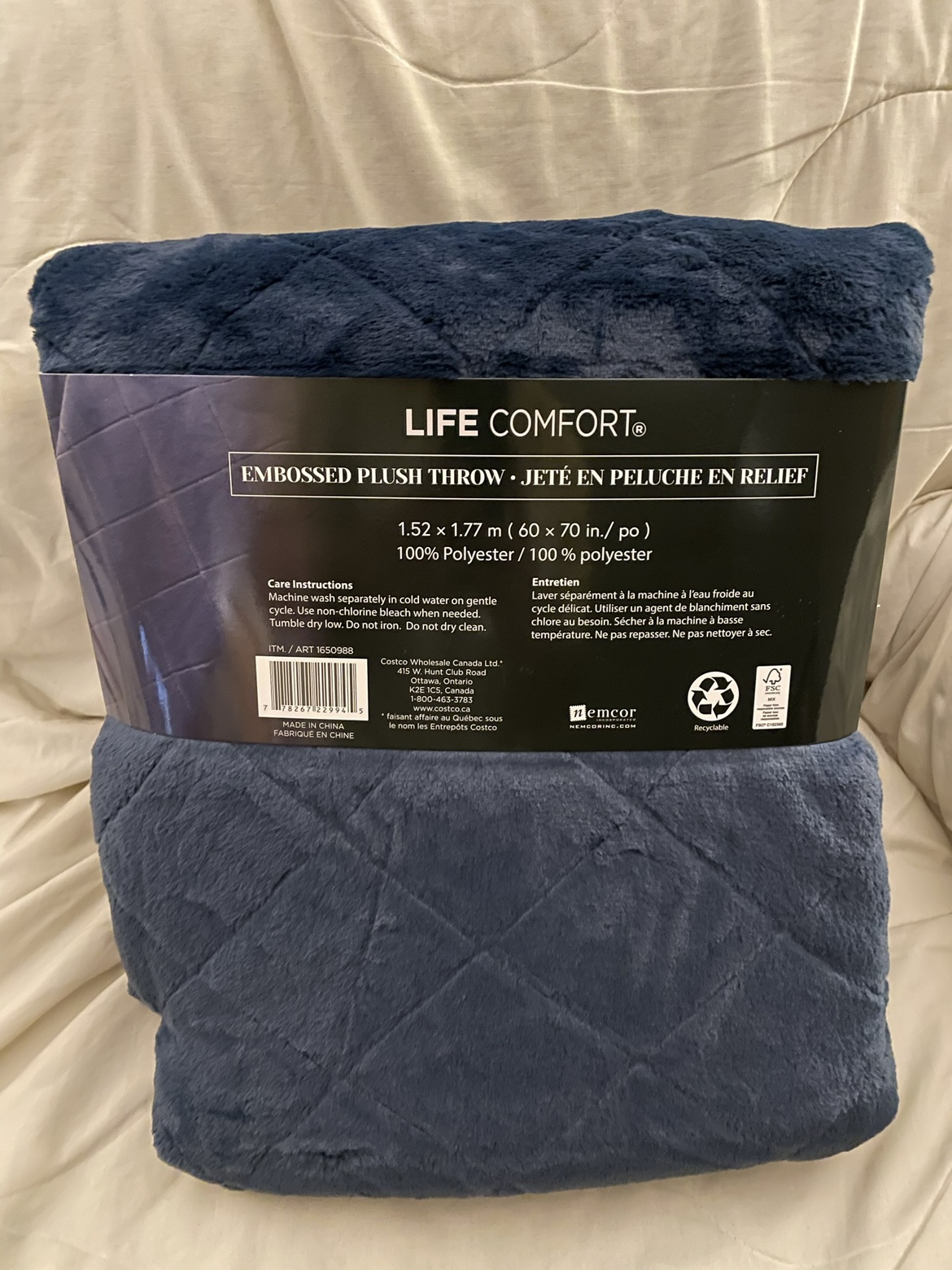 Life Comfort Embossed Plush Throw - photo 2