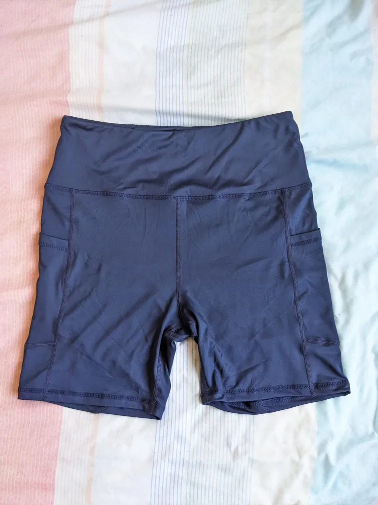 Navy Blue Biker Shorts image indicator(3)