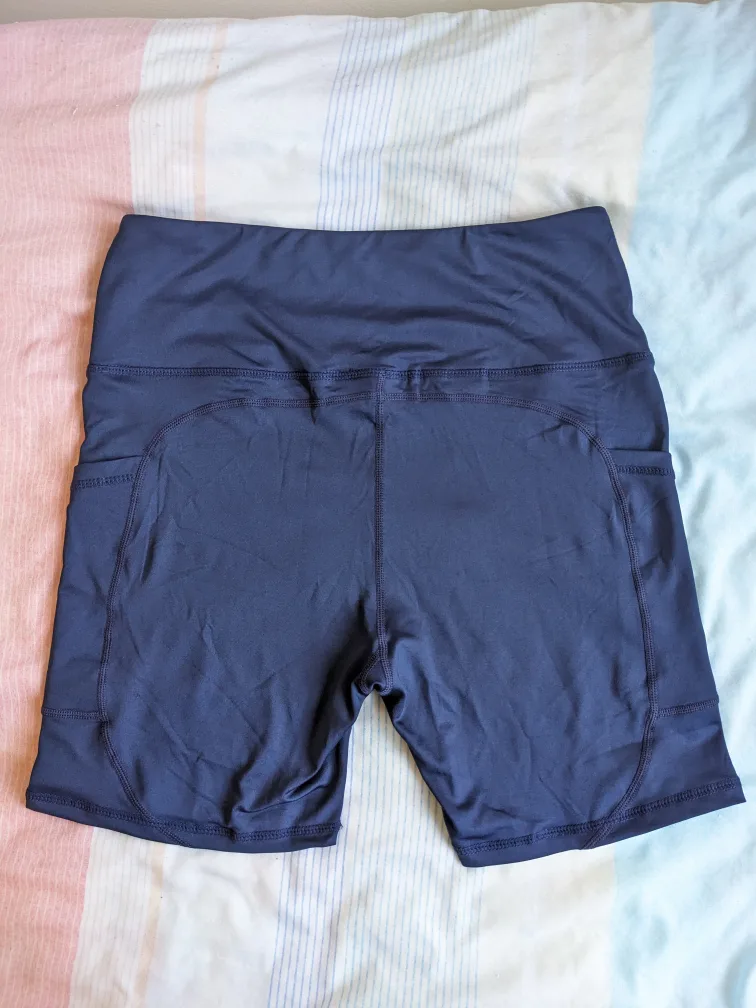 Navy Blue Biker Shorts image indicator(4)