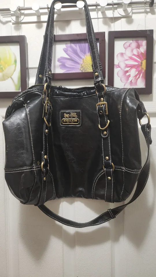 Coach Black Leather Bag thumbnail