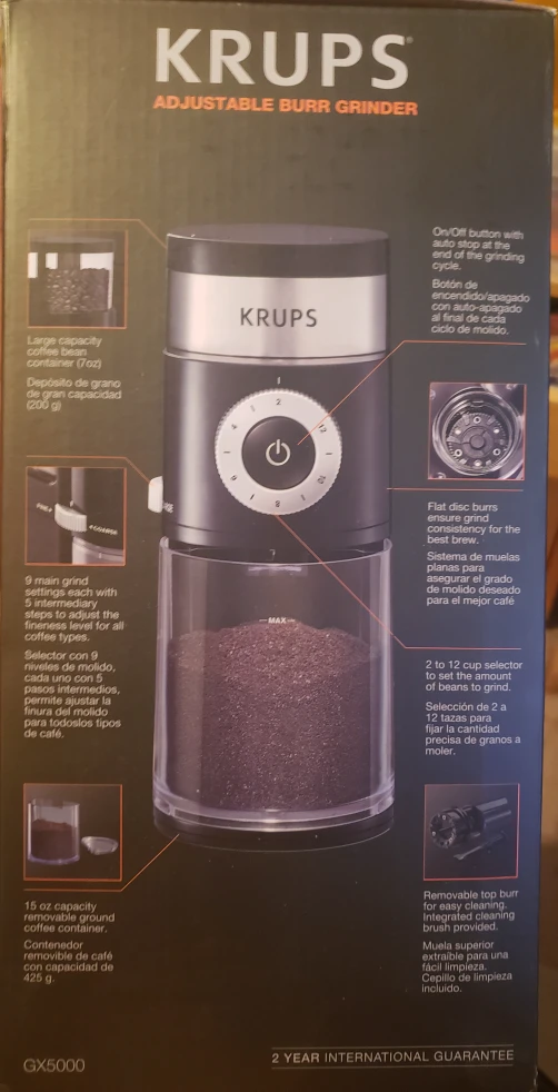 Krups Adjustable Burr Grinder GX5000 - photo 2