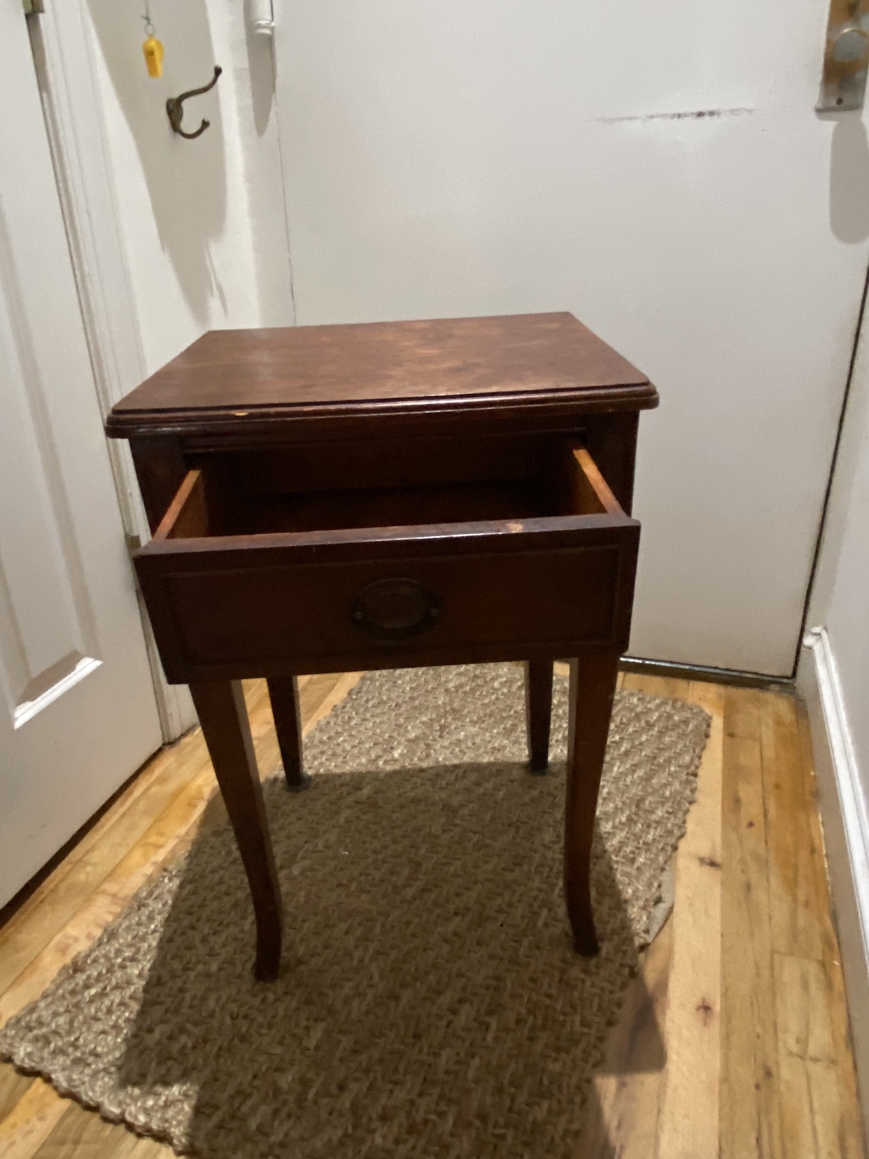 Wooden End Table with Drawer - photo 2