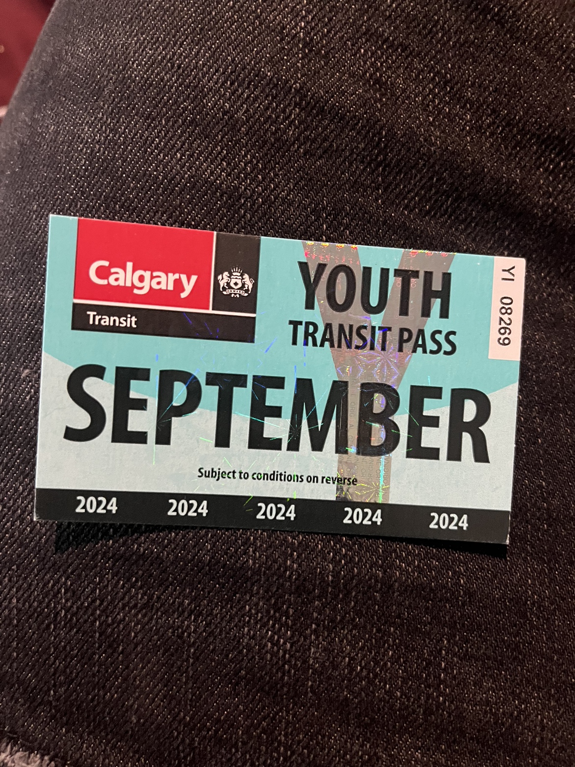 Calgary Transit Youth bus Pass - September 2024