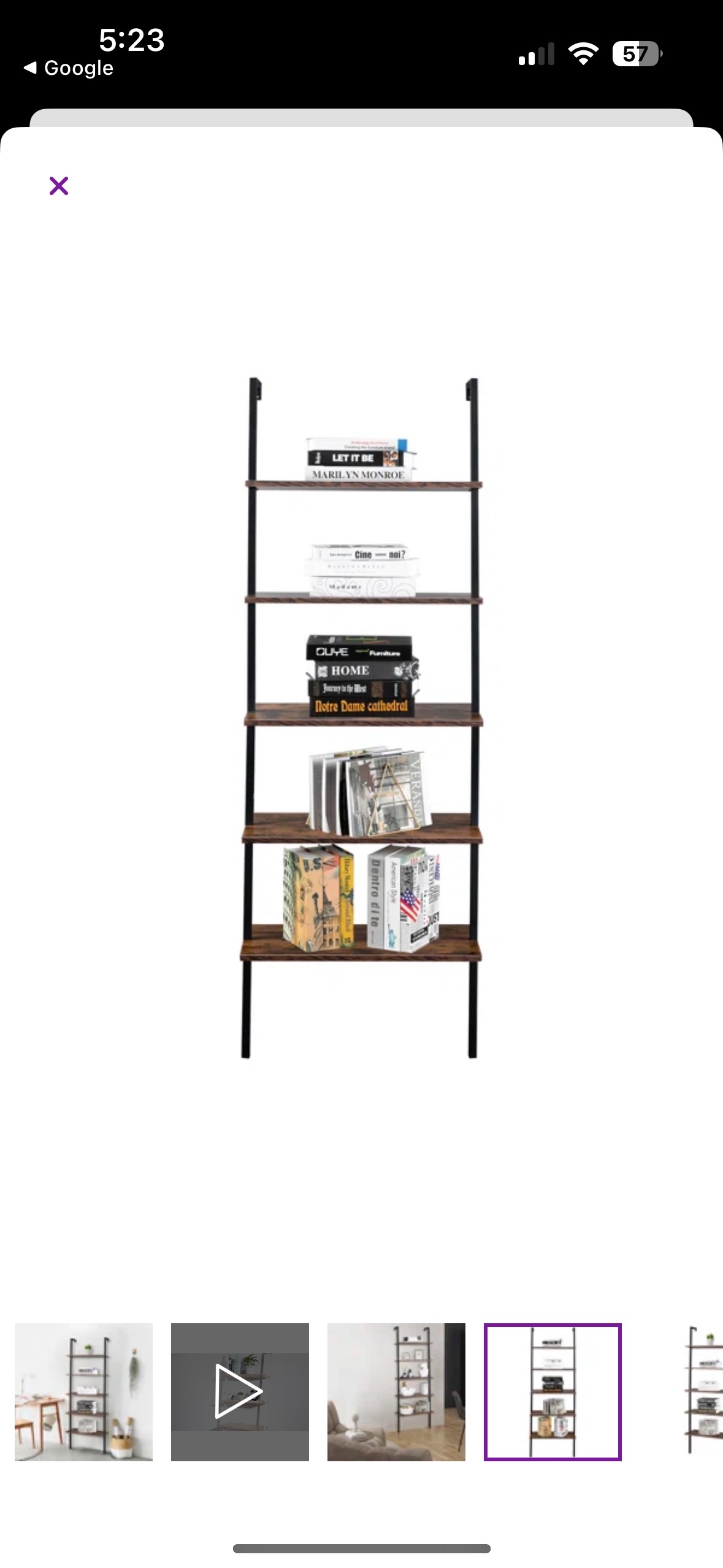 Ladder Shelf Bookcase - photo 2
