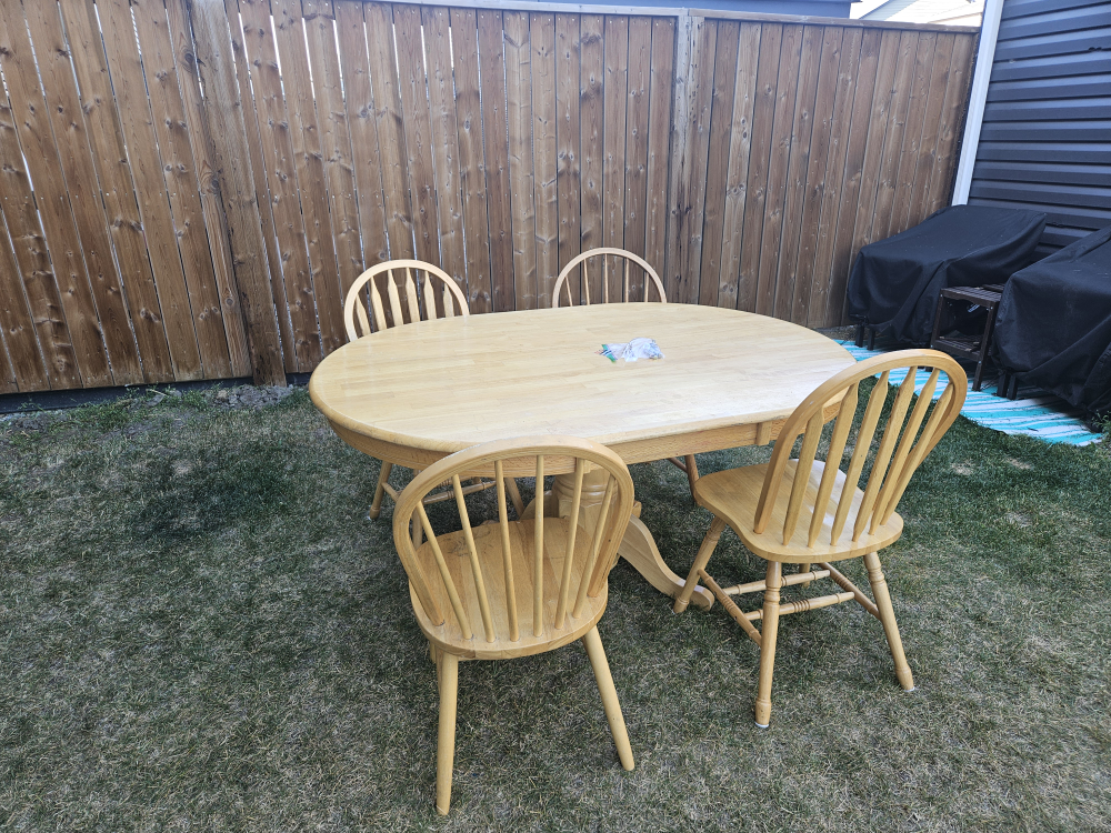 Solid Wood Table & Chairs