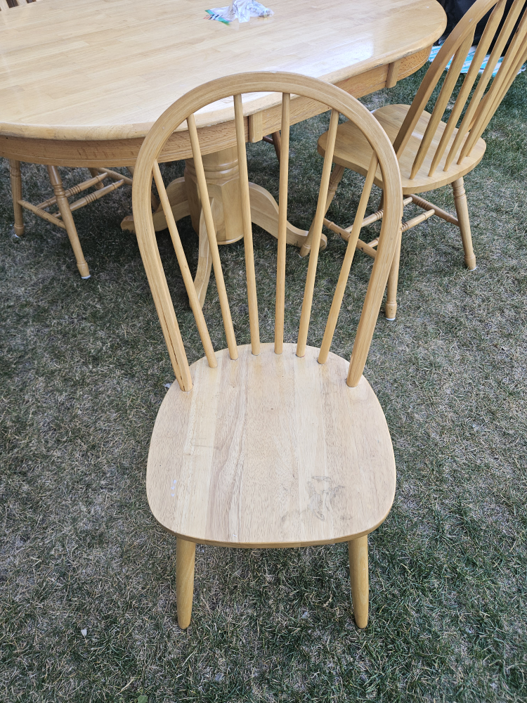 Solid Wood Table & Chairs - photo 2