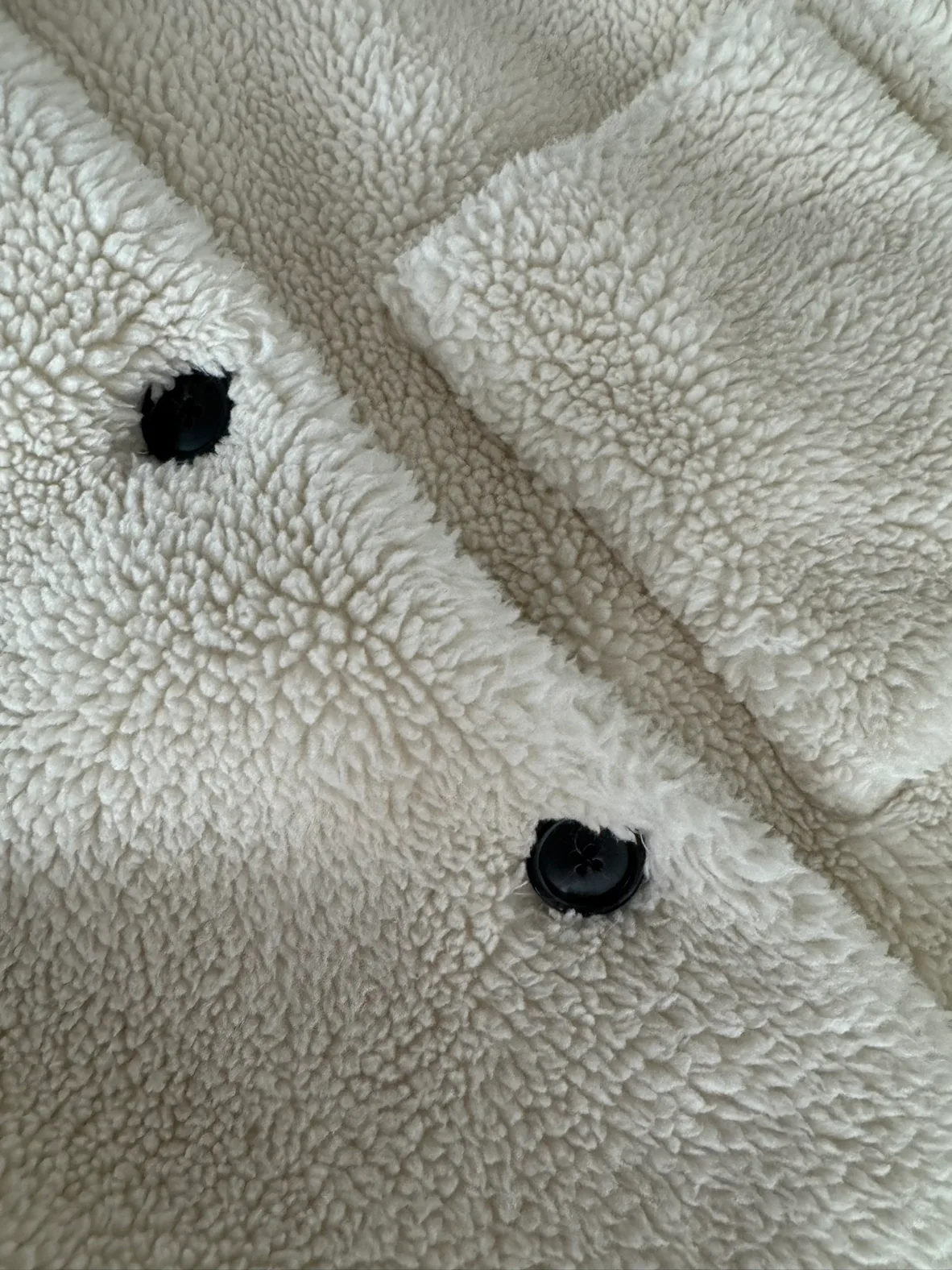 Zara White Teddy Coat image indicator(7)